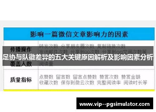 足协与队徽差异的五大关键原因解析及影响因素分析